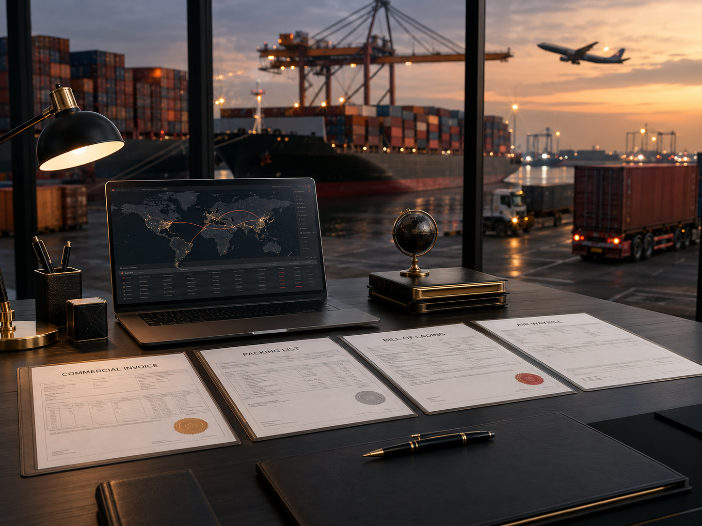 International export documentation and shipment processing